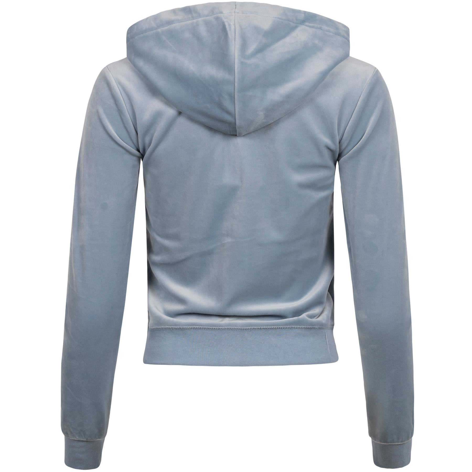 Robertson Classic Velour Zip Hoodie - Blue Fog