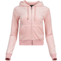 Robertson Classic Velour Zip Hoodie - Almond Blossom