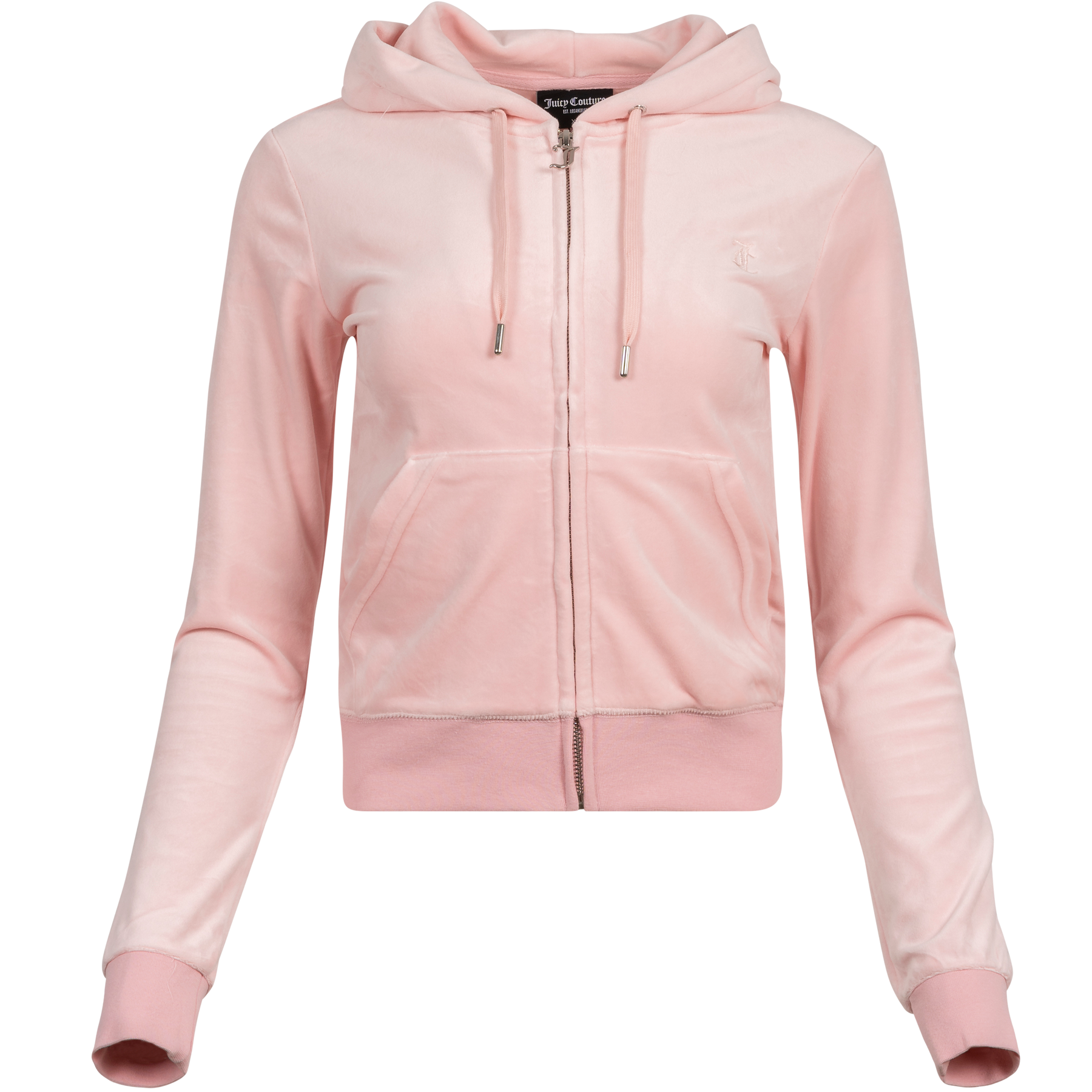 Robertson Classic Velour Zip Hoodie - Almond Blossom