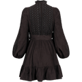 Baby Cord Shirt Dress - Black