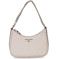Jet Set Charm Small Logo Shoulder Bag - Pearl Grey