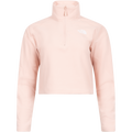 W 100 Glacier Cropped 1/4 Zip - Pink Moss