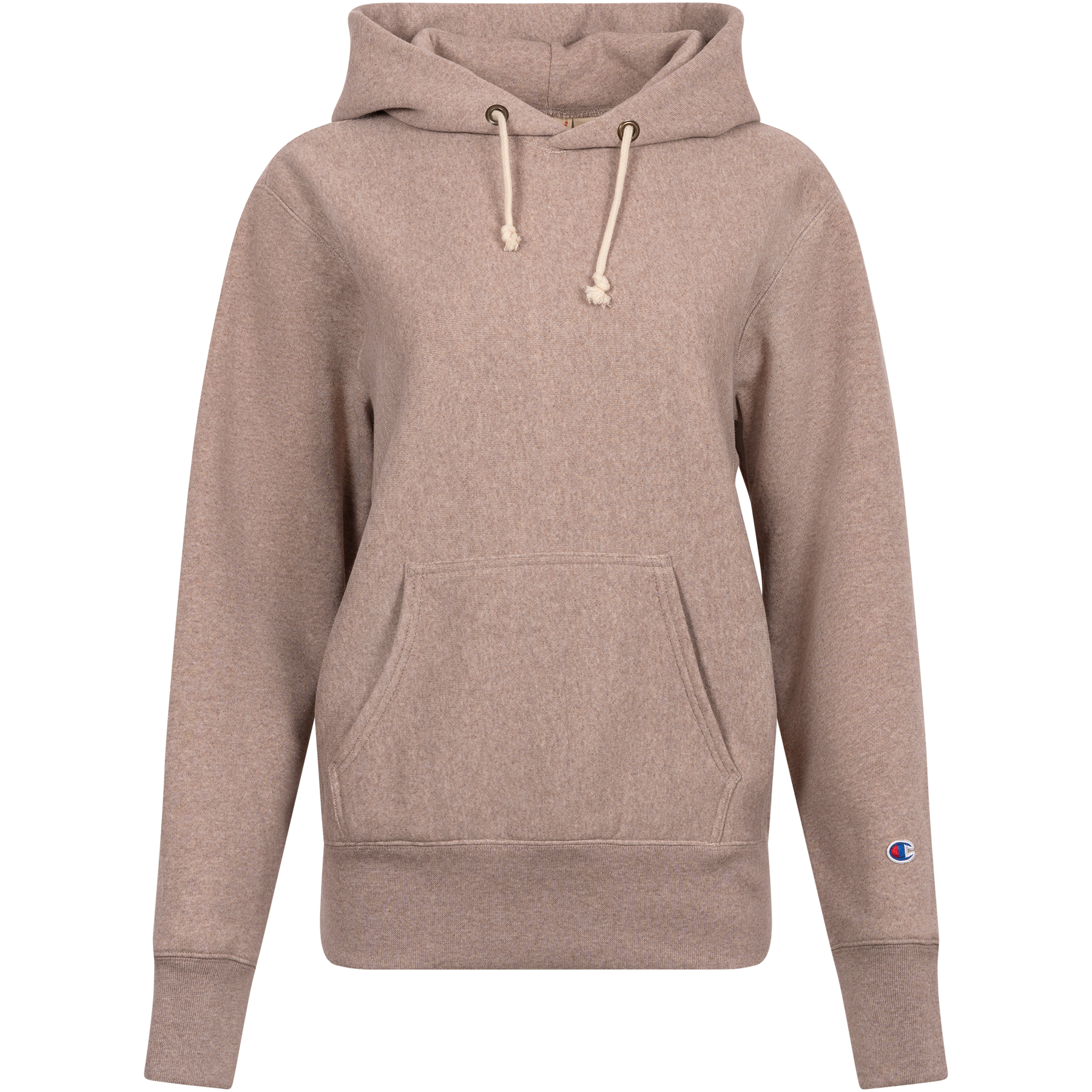 Hooded Sweatshirt - Beige Melange