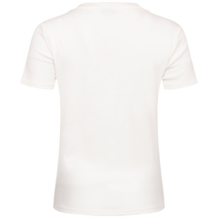 Slim Cody Rib C-NK SS - Ecru
