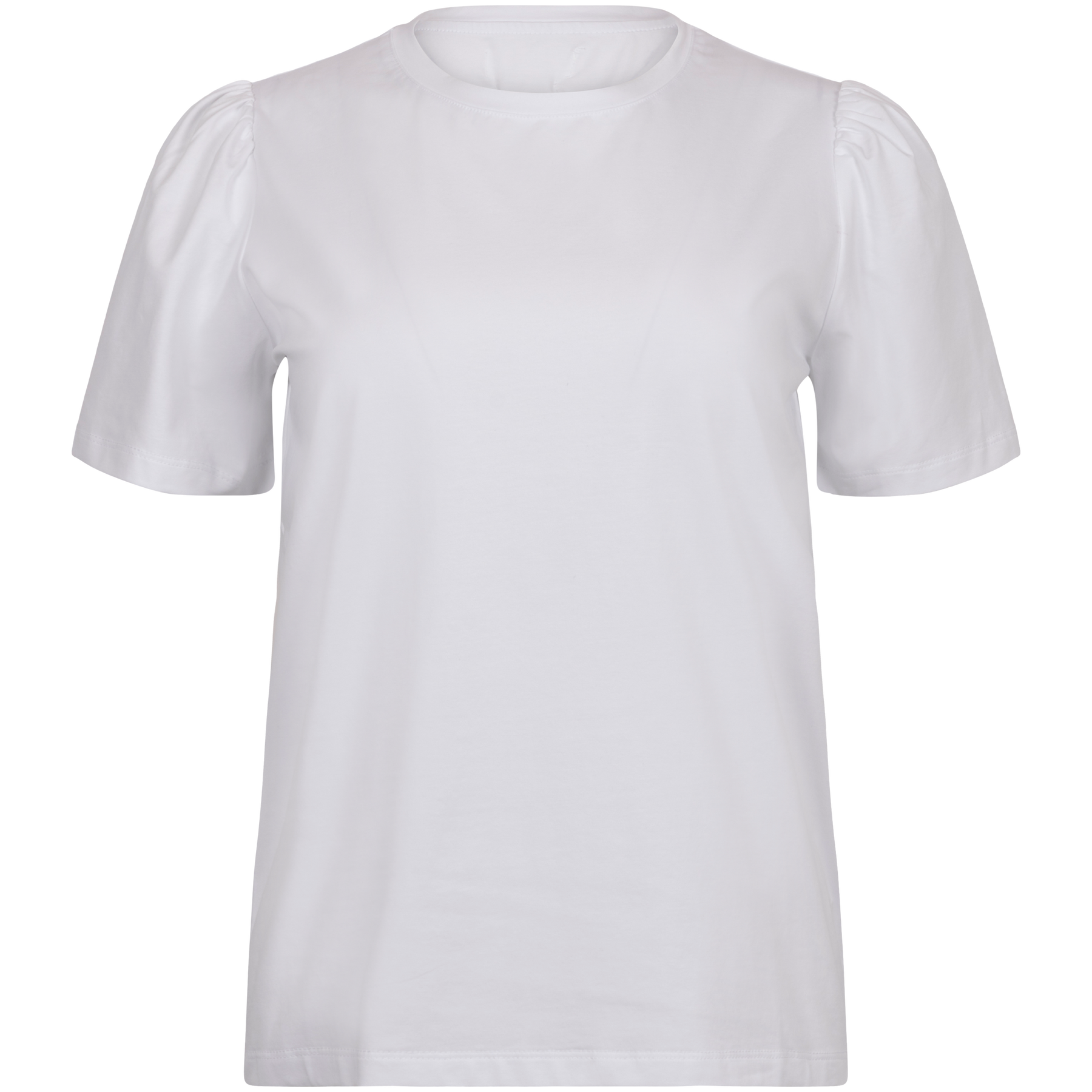 Janine Puff Tee - White
