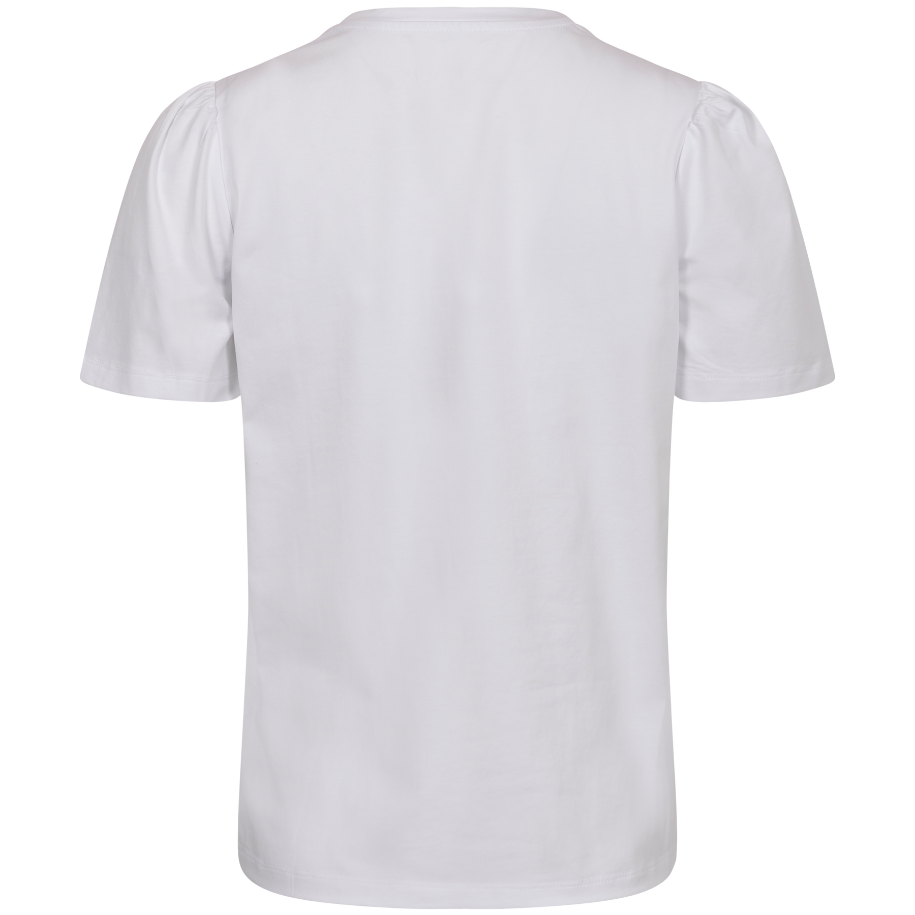 Janine Puff Tee - White