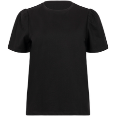 Janine Puff Tee - Black