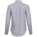 Reg Linen Stripe Shirt - Evening Blue