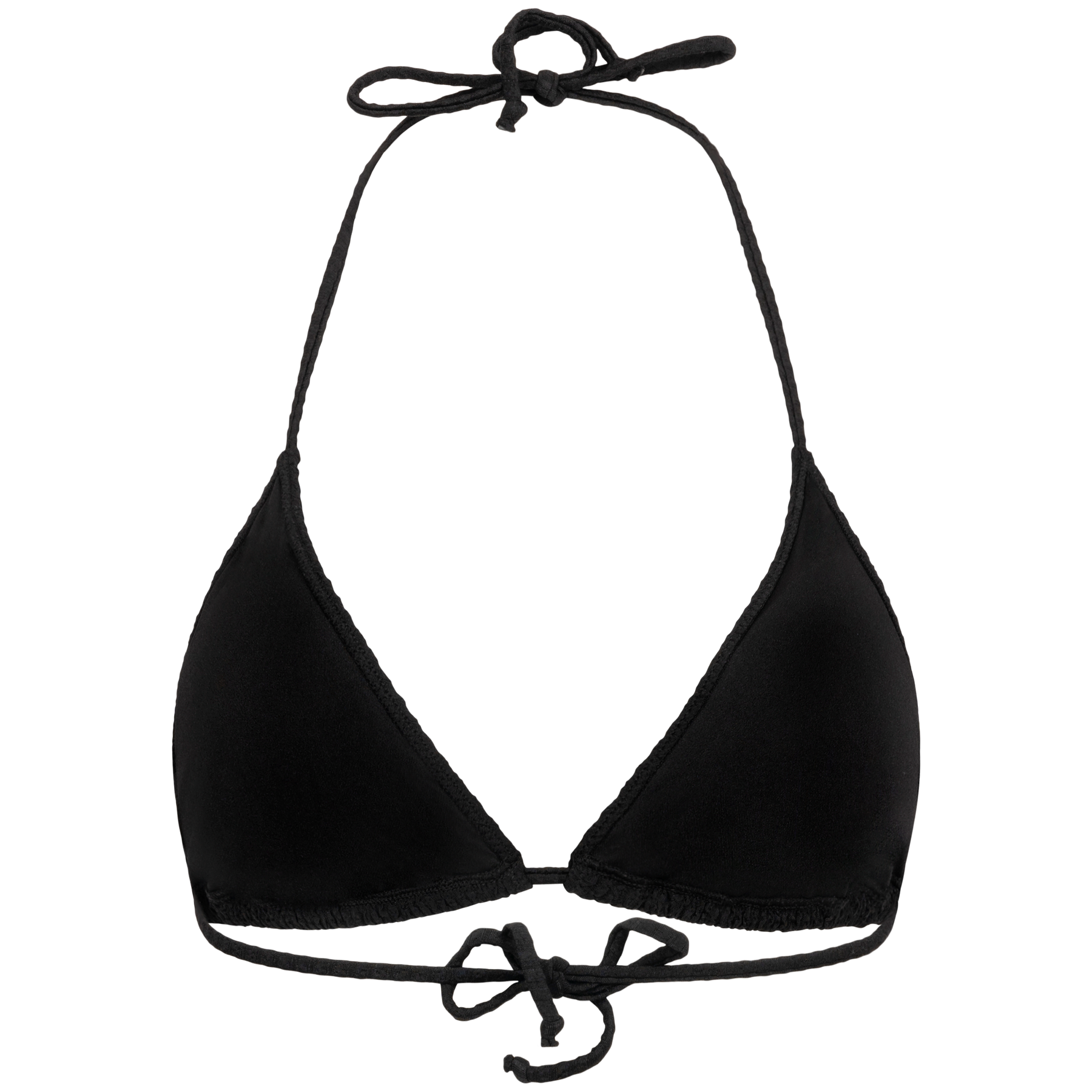 Skin Sand Crepe Bikini Top - Black