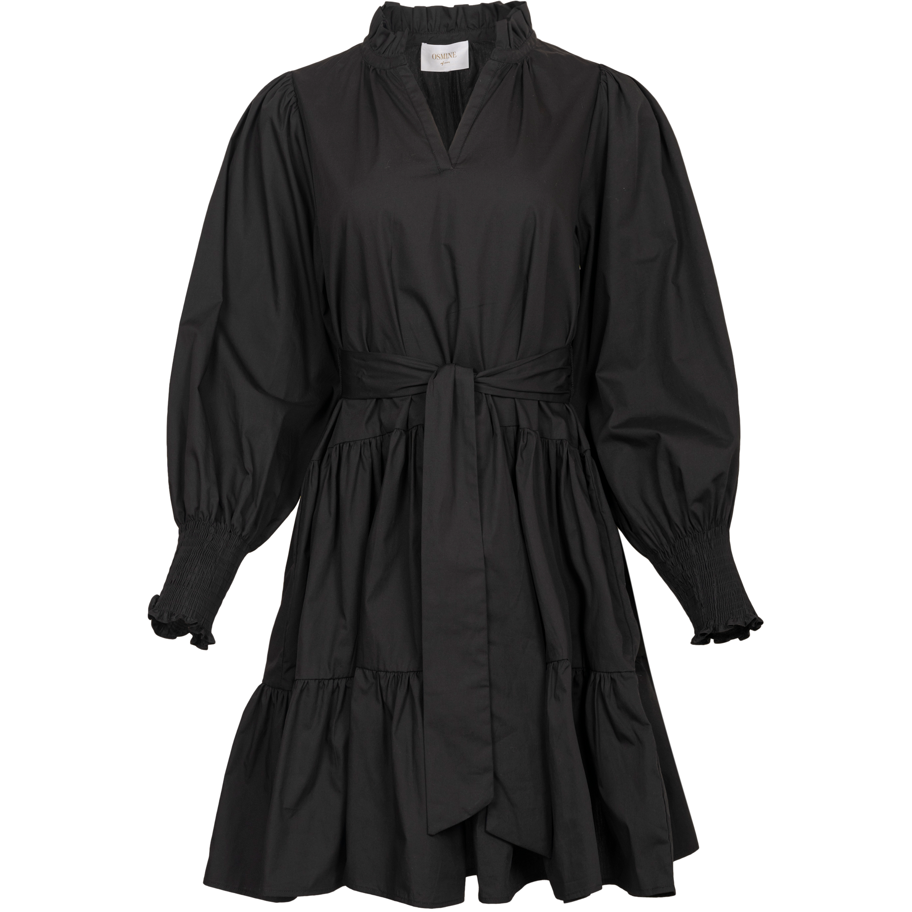 Delphine Poplin Dress - Black