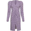Hawaii Midiklänning - Purple Flower Print