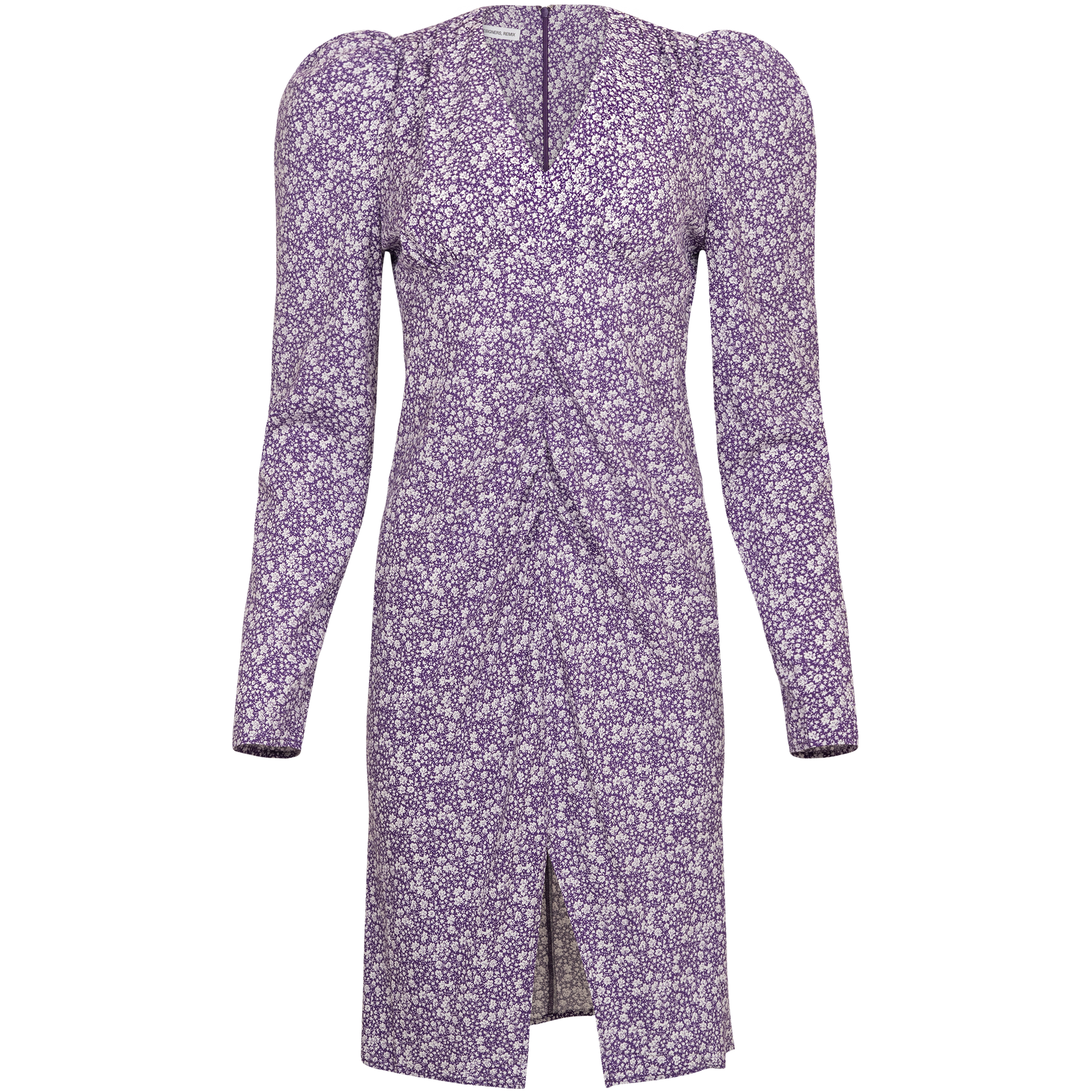 Hawaii Midiklänning - Purple Flower Print