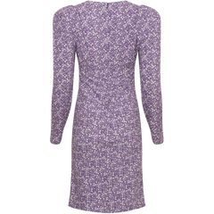 Hawaii Midi Dress - Purple Flower Print