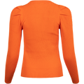 Isla Ls Knit O-Neck - Orangeade