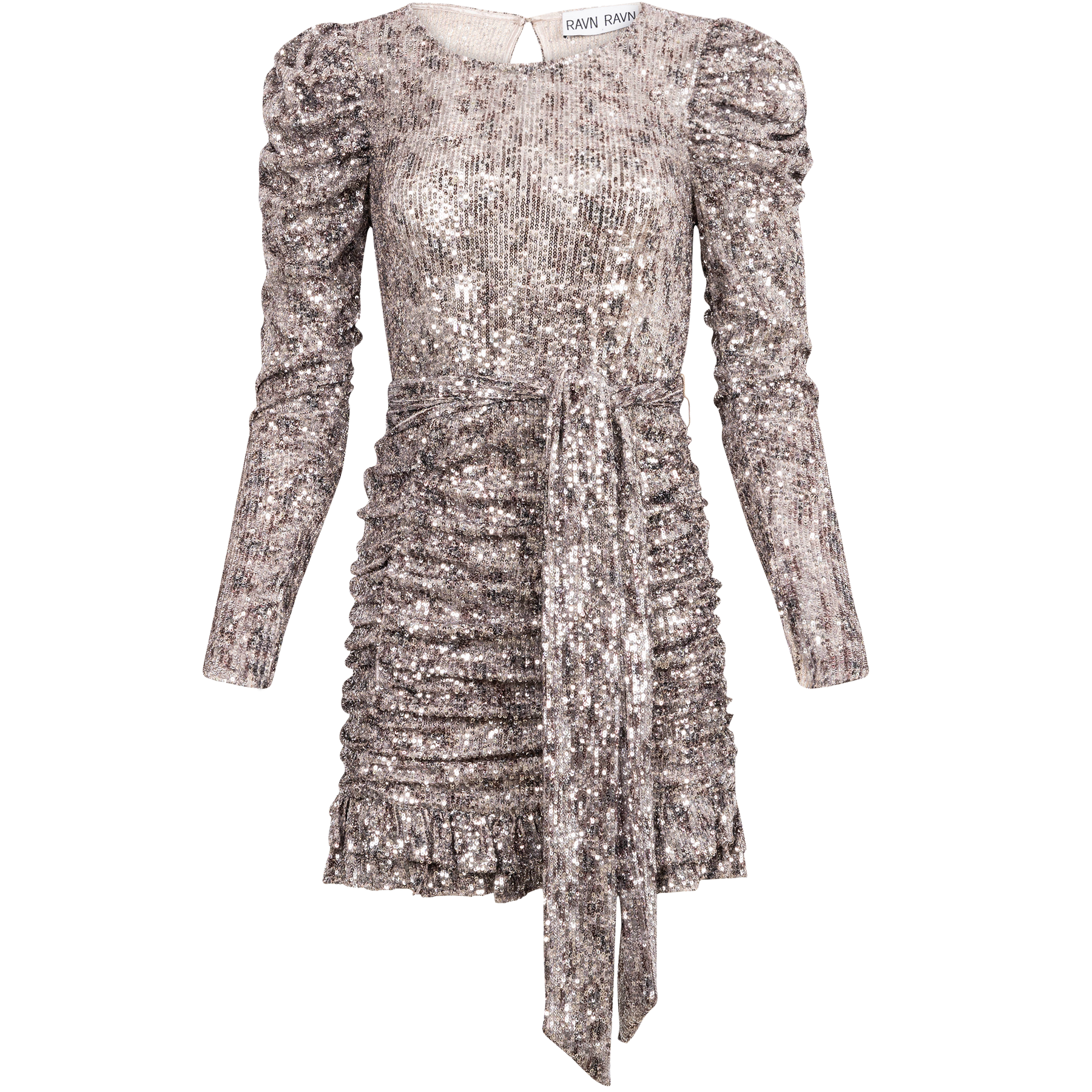 Serena Sequin Dress - Vintage Grey Sequins
