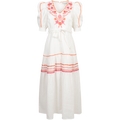 Lorna Long Linen Dress - Pink