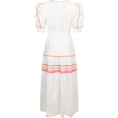 Lorna Long Linen Dress - Pink