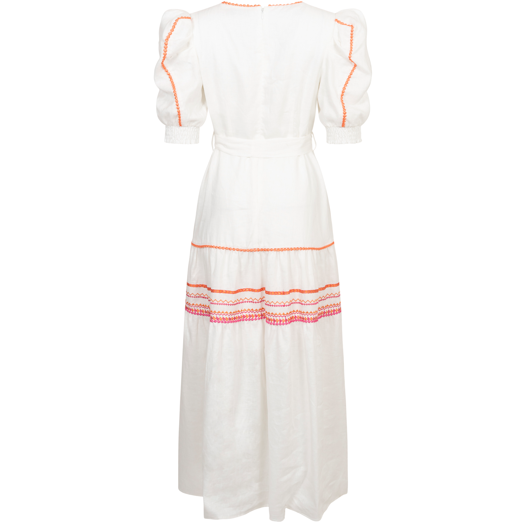 Lorna Long Linen Dress - Pink