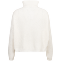 Florie Cotton Zip Knit - Snow White