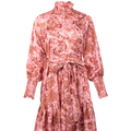 Saga Wide Dress - Pink Paisley