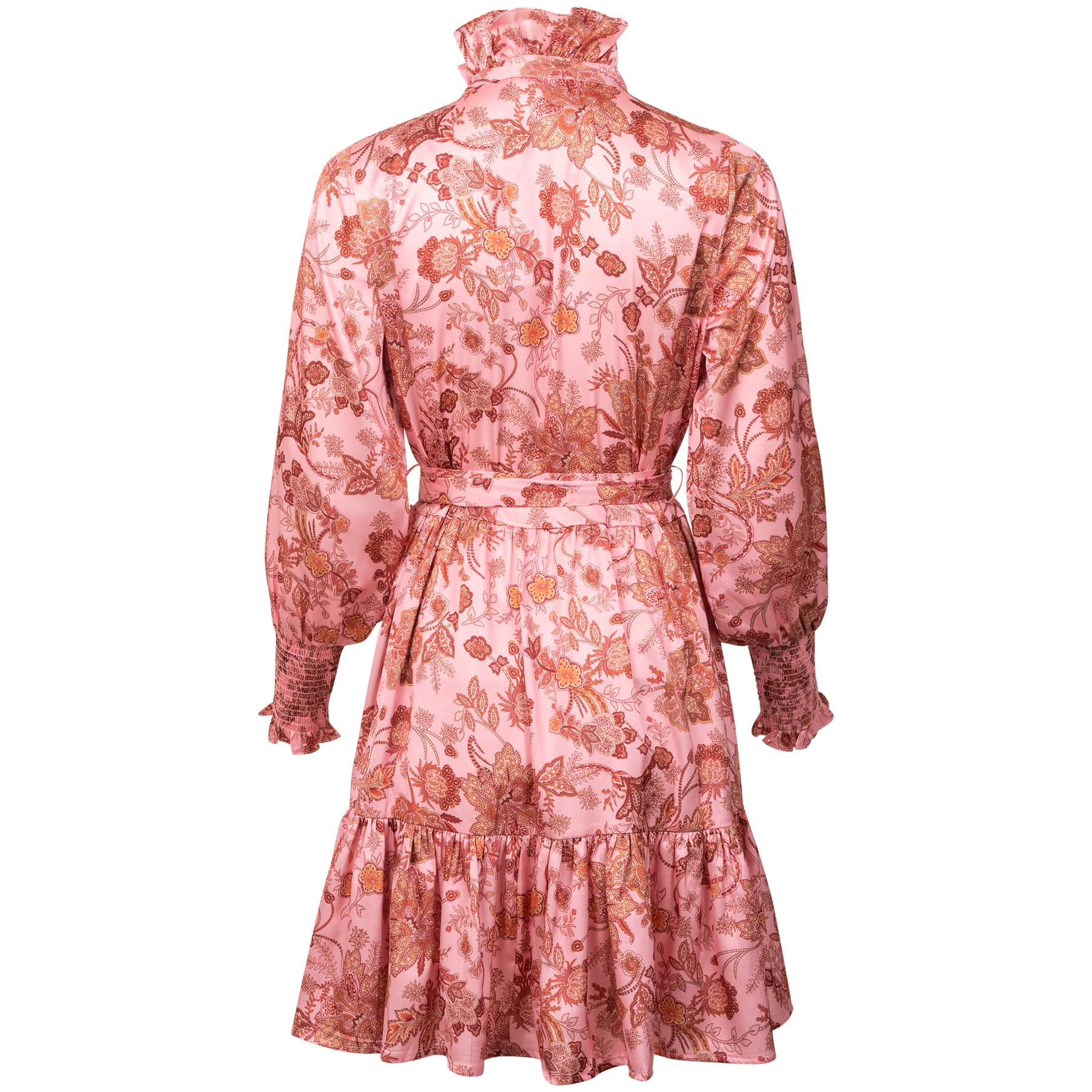 Saga Wide Dress - Pink Paisley