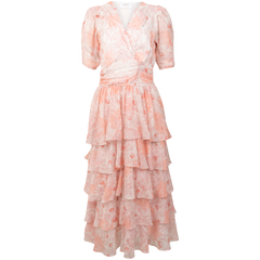 Jade Shimmering Goddess Dress - Shell Pink