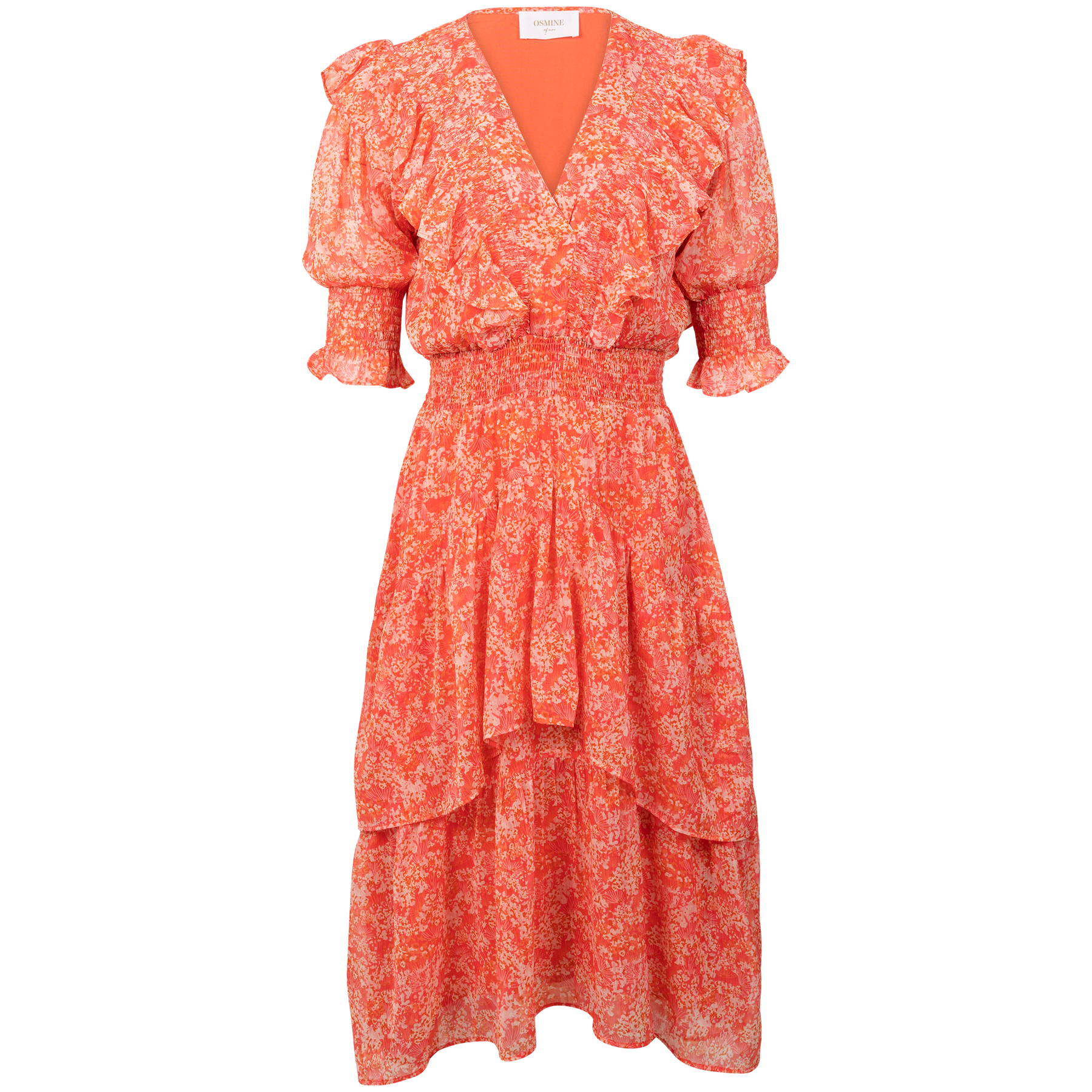 Frøya Long Dress - Coral