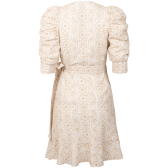 Valkyrie Broderie Anglaise Dress - Off White/Sand