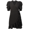 Valkyrie Linen Dress - Black