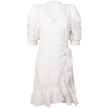 Valkyrie Linen Dress - White