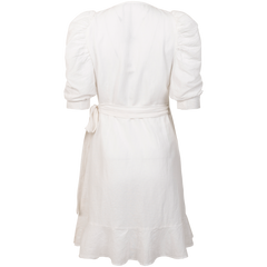 Valkyrie Linen Dress - White