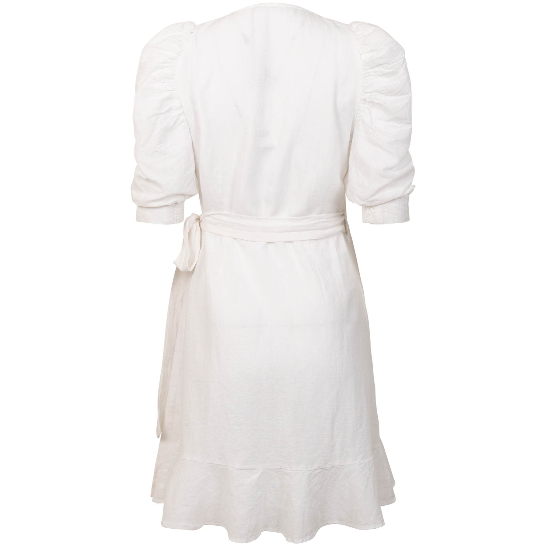 Valkyrie Linen Dress - White