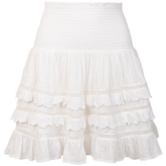 Sol Cotton Skirt - White