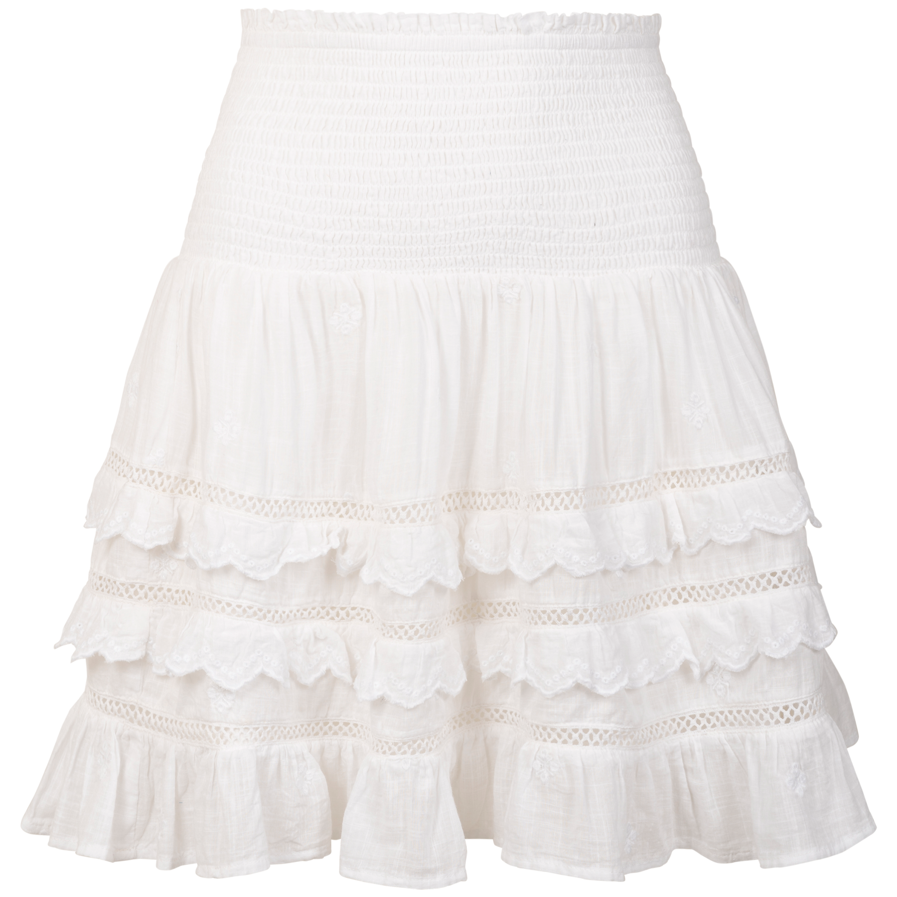 Sol Cotton Skirt - White