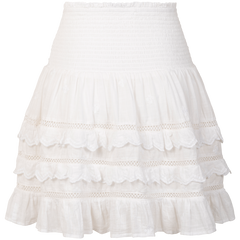 Sol Cotton Skirt - White