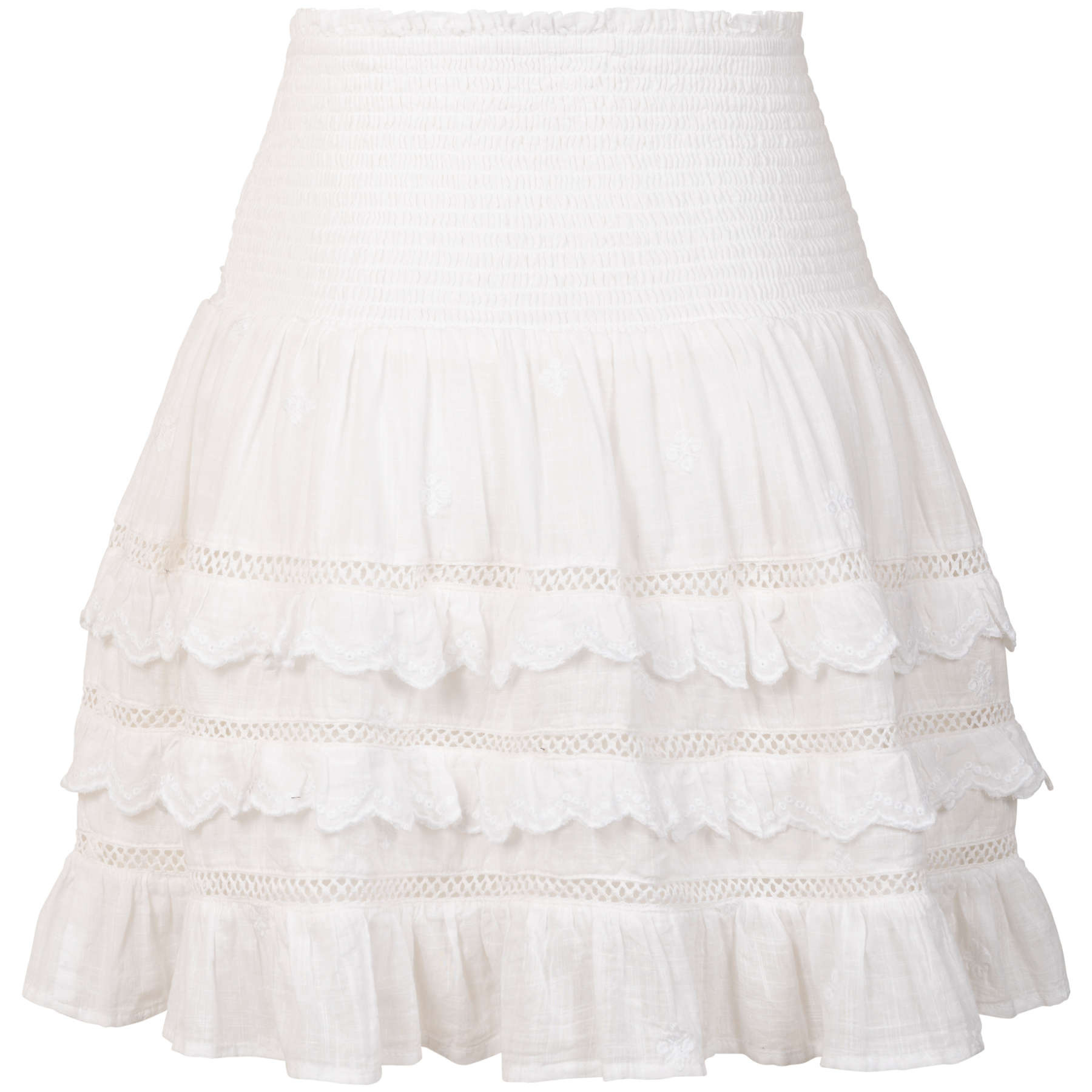 Sol Cotton Skirt - White