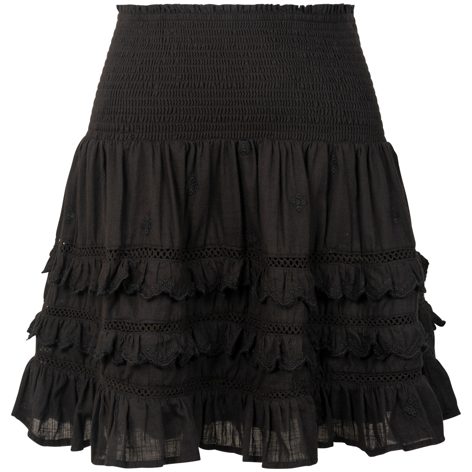 Sol Cotton Skirt - Black
