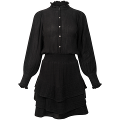 Tora Gauze Dress - Black