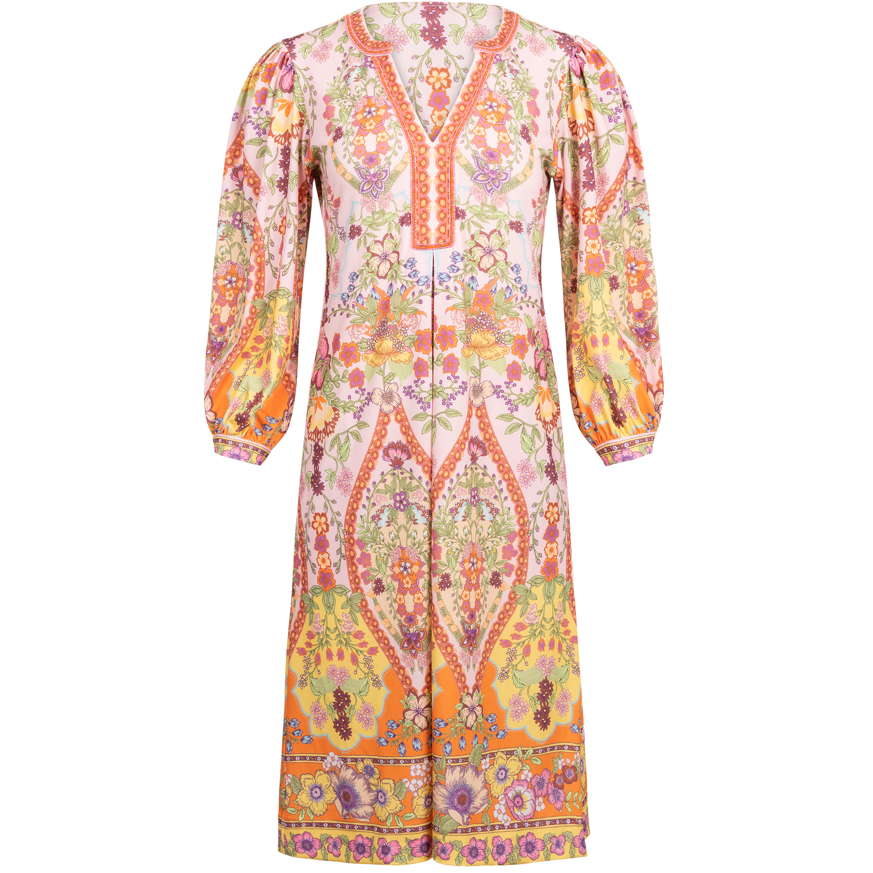 Adelia Dress Beaded - Pink