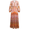 Edlynn Maxi Dress Rayon-Silk - Pink