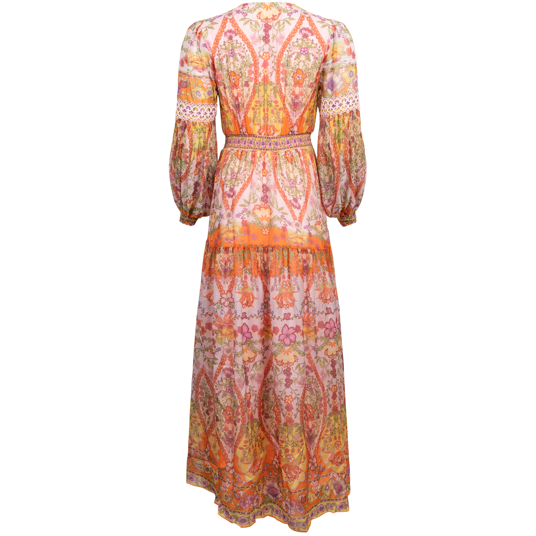 Edlynn Maxi Dress Rayon-Silk - Pink