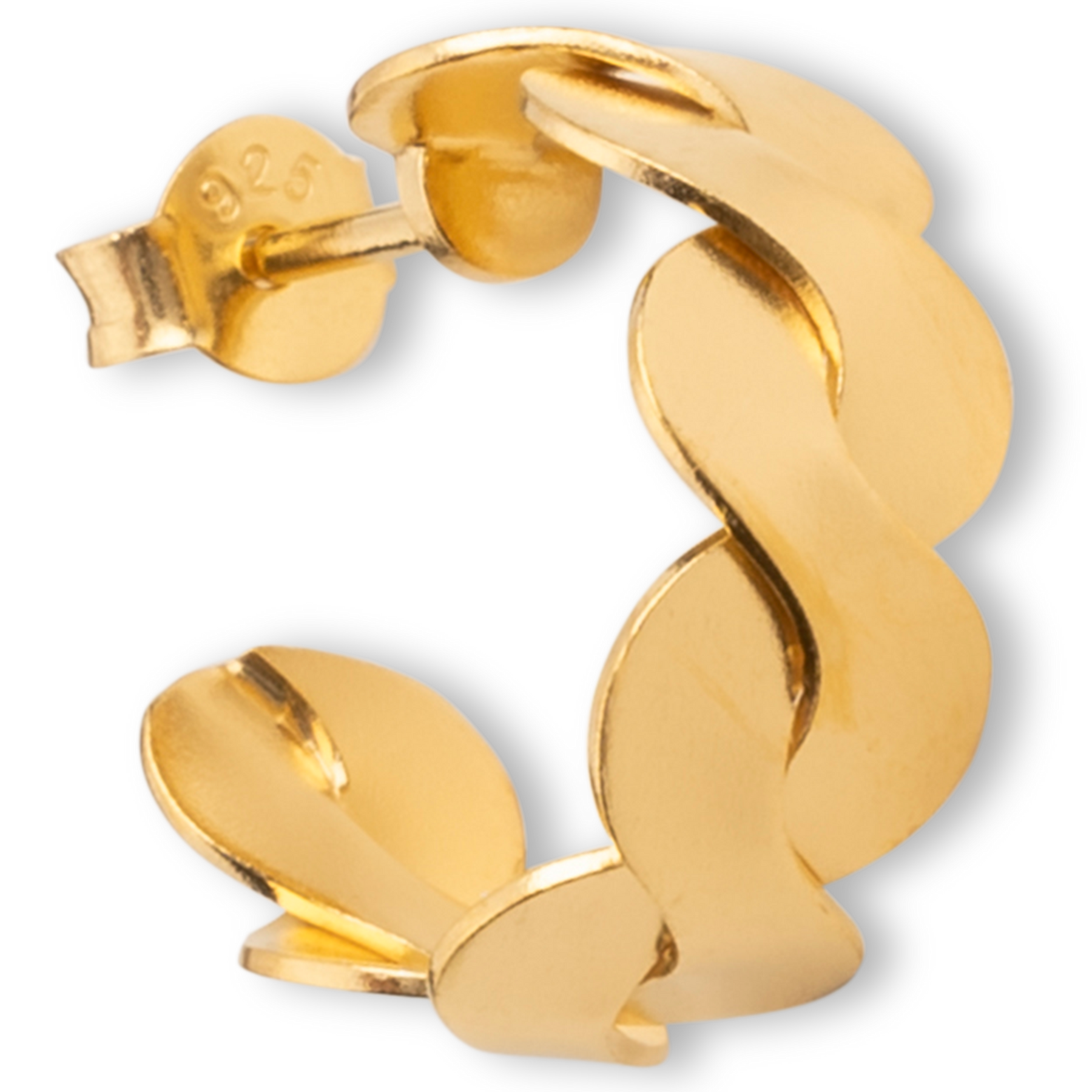 Small Wavy Hoop - Gold