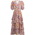 Amareli Dress W Tiered Skirt - Ivory