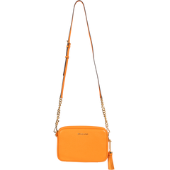 Jet Set Medium Pebbled Leather Crossbody Bag - Apricot