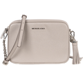 Ginny Leather Crossbody Bag - Pearl Grey
