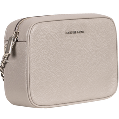 Ginny Leather Crossbody Bag - Pearl Grey