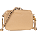 Jet Set Medium Pebbled Leather Crossbody Bag - Camel