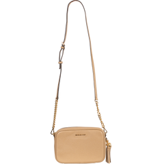 Jet Set Medium Pebbled Leather Crossbody Bag - Camel