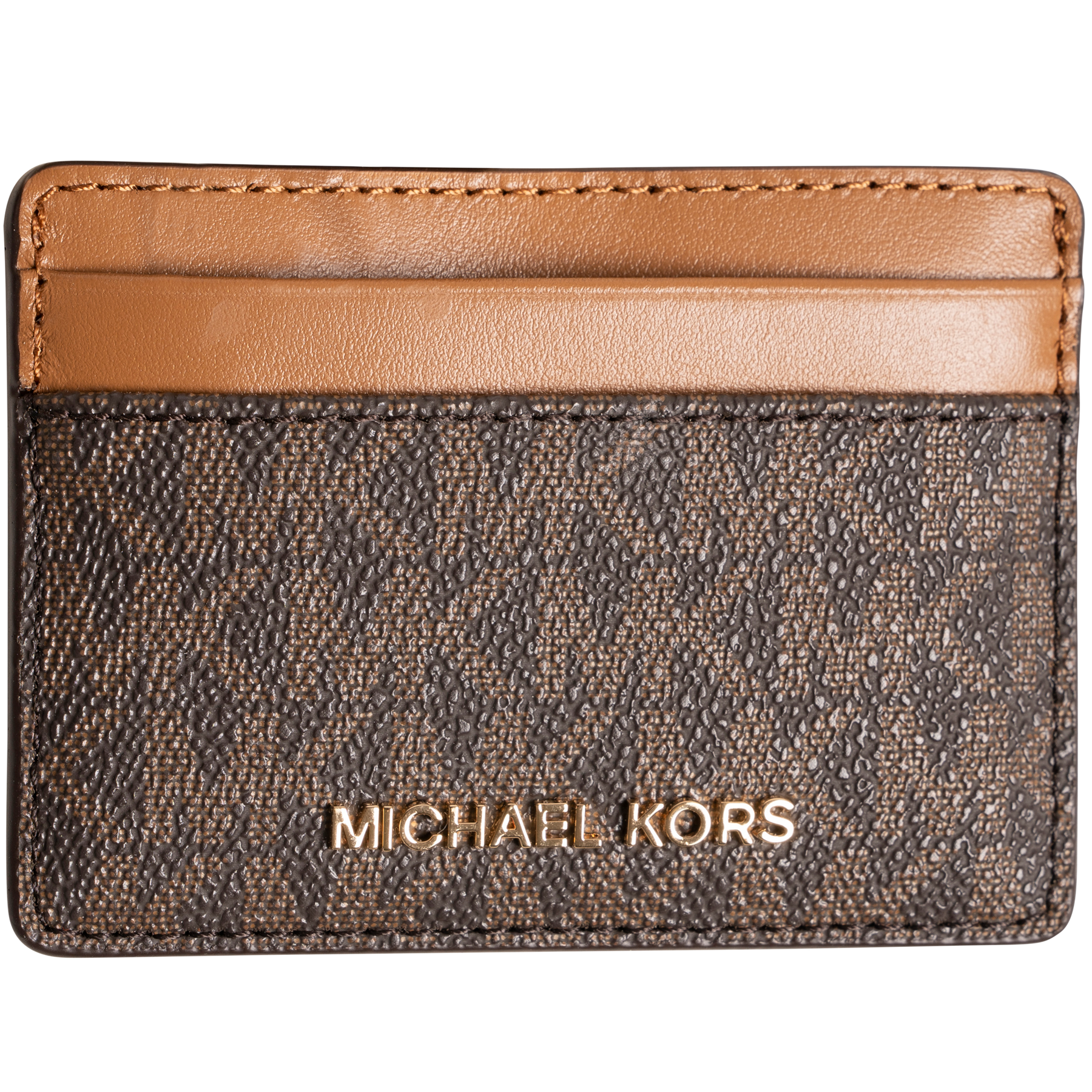 Logo Card Case - Brown