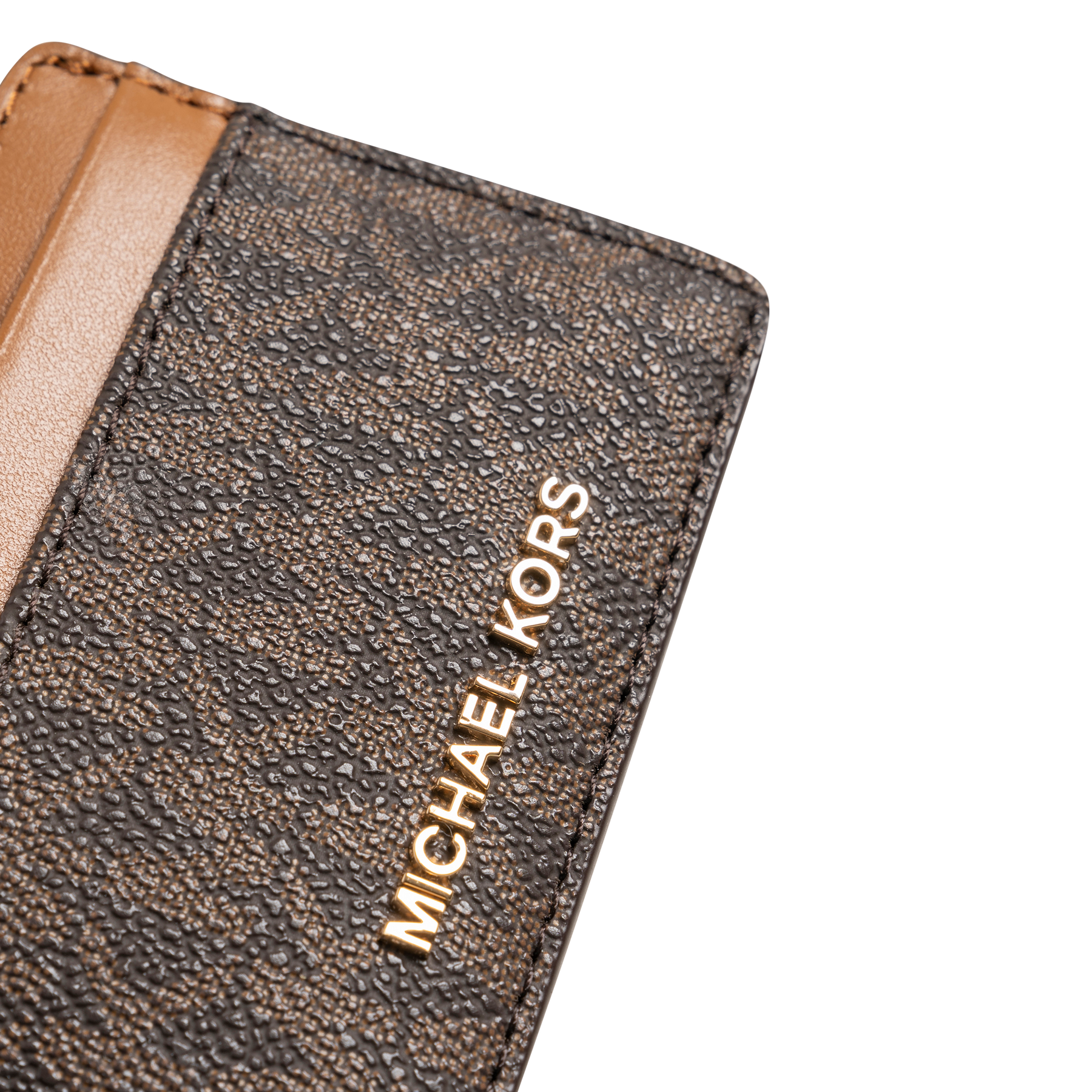 Logo Card Case - Brown